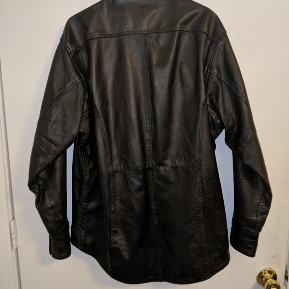 Men's large faux leather jacket - Picture 1 of 2